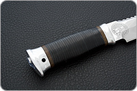 Нож Спас-1 наборная кожа, 95х18, алюминий : фото 3