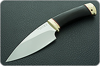 Нож Утес граб - черное дерево, 95х18, латунь : фото 2