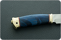 Нож Таежный-2 стабилизированный кап, 95х18, латунь : фото 5