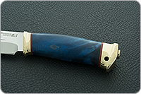 Нож Таежный-2 стабилизированный кап, 95х18, латунь : фото 6