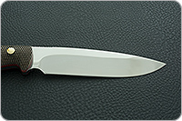 Нож Артыбаш (насечки) накладки орех, 95х18, цельнометаллический : фото 4