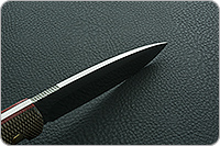 Нож Артыбаш (насечки) накладки орех, 95х18, цельнометаллический : фото 5