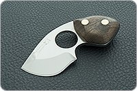 Нож Бобр накладки орех, 95х18, цельнометаллический : фото 2