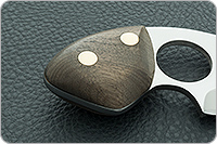 Нож Бобр накладки орех, 95х18, цельнометаллический : фото 3