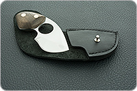 Нож Бобр накладки орех, 95х18, цельнометаллический : фото 7