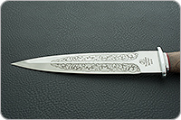 Кинжал охотничий-С орех, 95х18, алюминий : фото 9