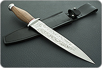 Кинжал охотничий-С орех, 95х18, алюминий : фото 12