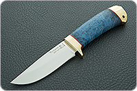 Нож Малек-2 стабилизированный кап, 95х18, латунь : фото 2