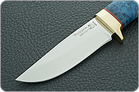 Нож Малек-2 стабилизированный кап, 95х18, латунь : фото 3