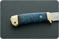 Нож Малек-2 стабилизированный кап, 95х18, латунь : фото 5