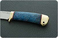 Нож Малек-2 стабилизированный кап, 95х18, латунь : фото 6