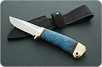 Нож Малек-2 стабилизированный кап, 95х18, латунь : фото 8