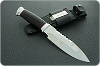 Нож Спас-1 граб - черное дерево, 95х18, алюминий : фото 9