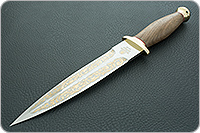 Кинжал охотничий-С орех, эи-107, латунь : фото 2