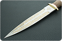 Кинжал охотничий-С орех, эи-107, латунь : фото 3