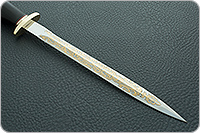 Кортик офицерский граб - черное дерево, 95х18, латунь : фото 4