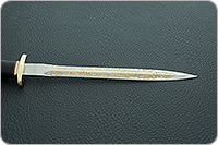 Кортик офицерский граб - черное дерево, 95х18, латунь : фото 8