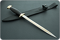 Кортик офицерский граб - черное дерево, 95х18, латунь : фото 11