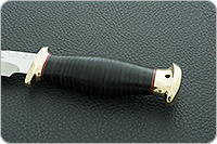 Нож Спас-6 наборная кожа, 95х18, латунь : фото 6