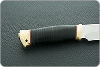 Нож Таежный-2 наборная кожа, 95х18, латунь : фото 3