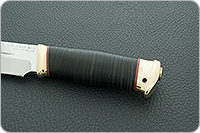 Нож Таежный-2 наборная кожа, 95х18, латунь : фото 4