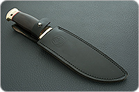 Нож Тайга граб - черное дерево, латунь, без золочения : фото 11