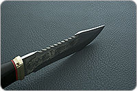 Нож Тайга граб - черное дерево, 95х18, латунь : фото 6