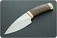 Нож Утес орех, 95х18, латунь : фото 2