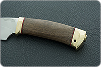 Нож Утес орех, 95х18, латунь : фото 6