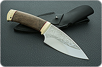 Нож Утес орех, 95х18, латунь : фото 10