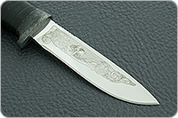 Нож Попутчик-2 наборная кожа, 95х18, текстолит : фото 4