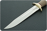 Нож Разведчик орех, 95х18, латунь : фото 3