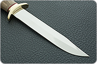 Нож Разведчик орех, 95х18, латунь : фото 4