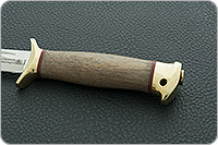 Нож Разведчик орех, 95х18, латунь : фото 6