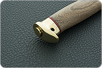 Нож Разведчик орех, 95х18, латунь : фото 7