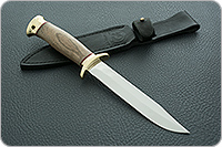 Нож Разведчик орех, 95х18, латунь : фото 10