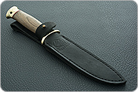 Нож Разведчик орех, 95х18, латунь : фото 11