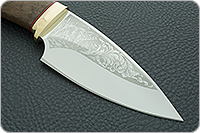 Нож Утес орех, латунь, без золочения : фото 2