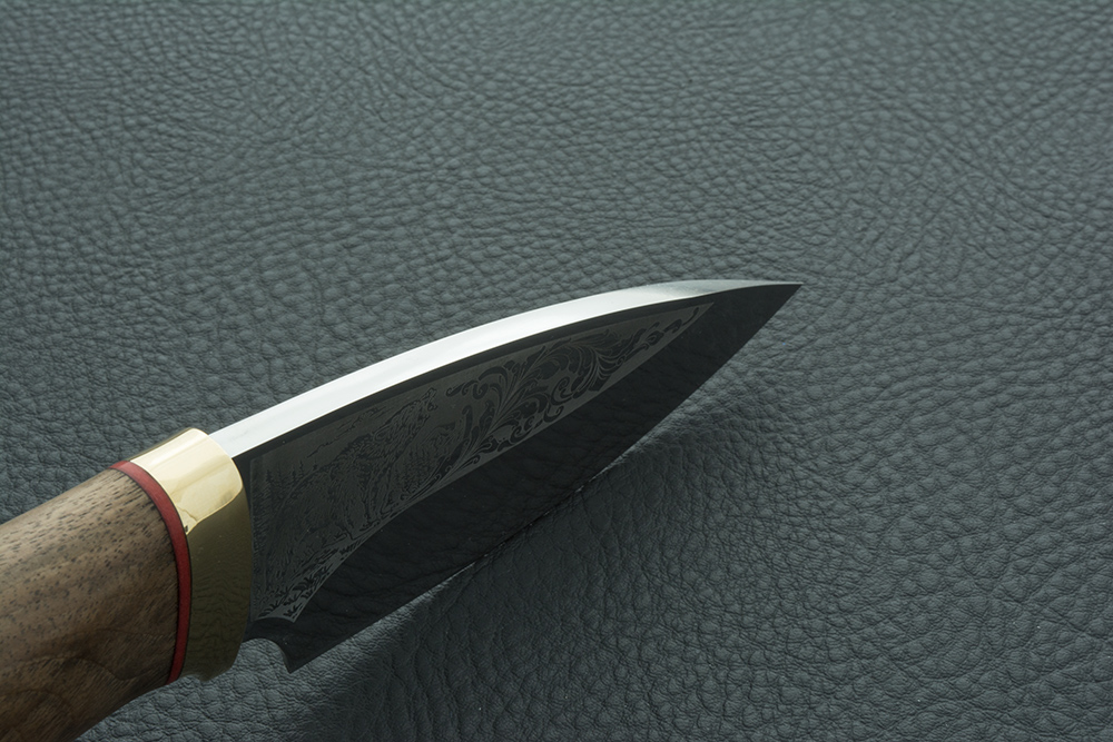 Нож Утес орех, латунь, без золочения : фото 6