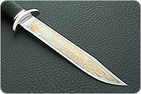 Нож Разведчик наборная кожа, 95х18, алюминий : фото 4