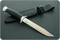 Нож Разведчик наборная кожа, 95х18, алюминий : фото 10