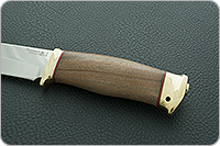 Нож Атаман орех, 95х18, латунь : фото 5