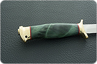 Нож Разведчик стабилизированный кап, 95х18, латунь : фото 5