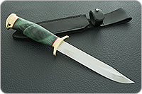 Нож Разведчик стабилизированный кап, 95х18, латунь : фото 9