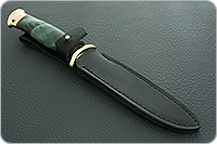 Нож Разведчик стабилизированный кап, 95х18, латунь : фото 10