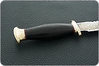 Нож Спас-6 граб - черное дерево, дамаск, латунь : фото 6