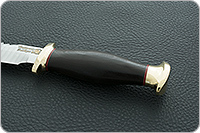 Нож Спас-6 граб - черное дерево, дамаск, латунь : фото 7