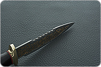 Нож Спас-6 граб - черное дерево, дамаск, латунь : фото 11