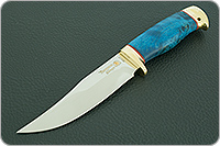 Нож Домбай стабилизированный кап, 95х18, латунь : фото 2