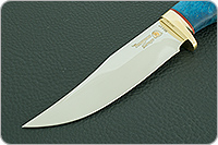 Нож Домбай стабилизированный кап, 95х18, латунь : фото 3